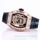 Replica Richard Mille RM 52-01 Rose Gold Pirate Diamond Skull Dial Black Rubber Watch (4)_th.jpg